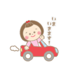 まんまるお顔の女のコ② 日常会話 挨拶（個別スタンプ：23）