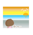 まんまるお顔の女のコ② 日常会話 挨拶（個別スタンプ：36）