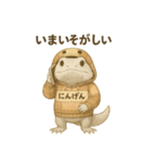 れぷてぃりあん（フトアゴヒゲトカゲ2）（個別スタンプ：9）
