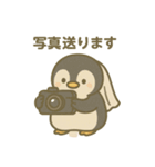 【結婚式式前後に使える】ペンギンあいさつ（個別スタンプ：6）