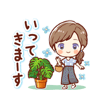ずっと話せる！ふんわり女子（個別スタンプ：3）