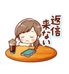 ずっと話せる！ふんわり女子（個別スタンプ：6）