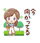 ずっと話せる！ふんわり女子（個別スタンプ：10）
