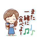 ずっと話せる！ふんわり女子（個別スタンプ：22）