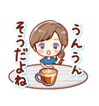 ずっと話せる！ふんわり女子（個別スタンプ：24）