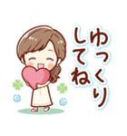 ずっと話せる！ふんわり女子（個別スタンプ：34）