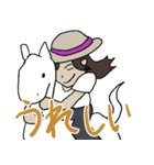 暑さをしのぐ、清楚な少女。（個別スタンプ：4）