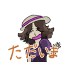 暑さをしのぐ、清楚な少女。（個別スタンプ：15）