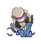 暑さをしのぐ、清楚な少女。（個別スタンプ：17）