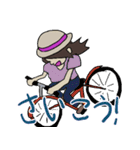 暑さをしのぐ、清楚な少女。（個別スタンプ：23）