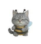 ふわふわの小さな蜂 （NT）（個別スタンプ：4）