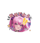 アイドルぶる女のコのスタンプ3（個別スタンプ：4）