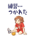 ハンドボール 女子 部活 スポーツ (大)（個別スタンプ：6）