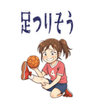 ハンドボール 女子 部活 スポーツ (大)（個別スタンプ：19）