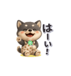 黒柴犬さんの一日（個別スタンプ：6）