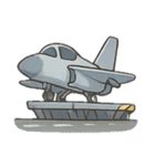 ちびキャラ空母（個別スタンプ：2）