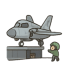ちびキャラ空母（個別スタンプ：3）