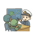 ちびキャラ空母（個別スタンプ：11）