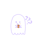 ふわもこゴースト（個別スタンプ：3）
