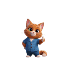 【グッドサイン猫 1】（個別スタンプ：6）