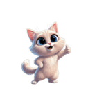 【グッドサイン猫 1】（個別スタンプ：8）