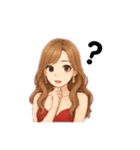 夜のお店の女の子スタンプ♡（個別スタンプ：16）