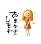 mottoのおとな女子ドール♡気持ち伝える（個別スタンプ：7）
