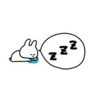 うさぎだけ。吹き出し付き。（個別スタンプ：18）