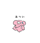 体調が悪いネズミちゃんと看病するネズミ君（個別スタンプ：2）
