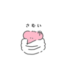 体調が悪いネズミちゃんと看病するネズミ君（個別スタンプ：3）