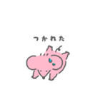 体調が悪いネズミちゃんと看病するネズミ君（個別スタンプ：9）