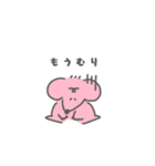 体調が悪いネズミちゃんと看病するネズミ君（個別スタンプ：10）