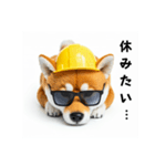 ぐでだる柴犬の現場仕事⭐(再販)（個別スタンプ：3）