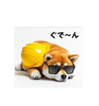 ぐでだる柴犬の現場仕事⭐(再販)（個別スタンプ：5）