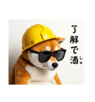 柴犬の現場仕事⭐年末年始酒まみれ(再販)（個別スタンプ：5）