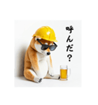 柴犬の現場仕事⭐年末年始酒まみれ(再販)（個別スタンプ：8）
