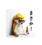 柴犬の現場仕事⭐年末年始酒まみれ(再販)（個別スタンプ：11）