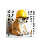 柴犬の現場仕事⭐年末年始酒まみれ(再販)（個別スタンプ：29）