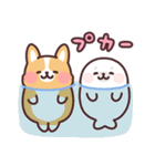 まるまるコーギーの夏休み（個別スタンプ：2）