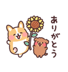 まるまるコーギーの夏休み（個別スタンプ：19）
