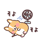 まるまるコーギーの夏休み（個別スタンプ：28）