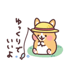 まるまるコーギーの夏休み（個別スタンプ：31）