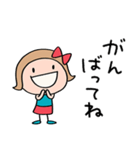 応援大好き☆リボンのマルン（個別スタンプ：3）