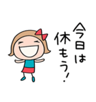 応援大好き☆リボンのマルン（個別スタンプ：18）