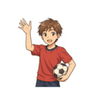 サッカー 男子 部活 スポーツ（個別スタンプ：1）
