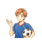 サッカー 男子 部活 スポーツ（個別スタンプ：10）