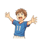 サッカー 男子 部活 スポーツ（個別スタンプ：11）