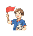 サッカー 男子 部活 スポーツ（個別スタンプ：23）