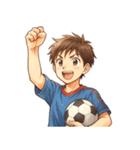 サッカー 男子 部活 スポーツ（個別スタンプ：24）