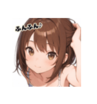 表情豊かな女の子 - かわいい日常スタンプ4（個別スタンプ：6）